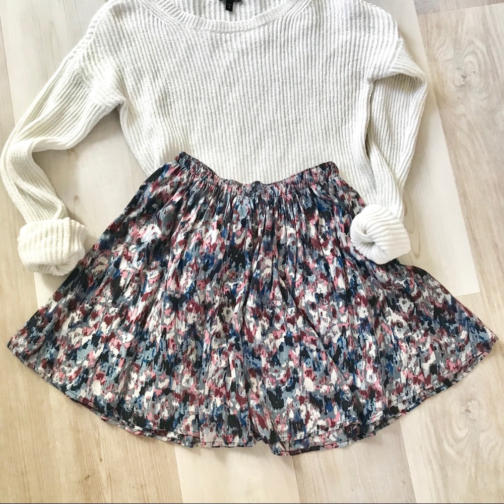 Abercrombie watercolor print skater skater
